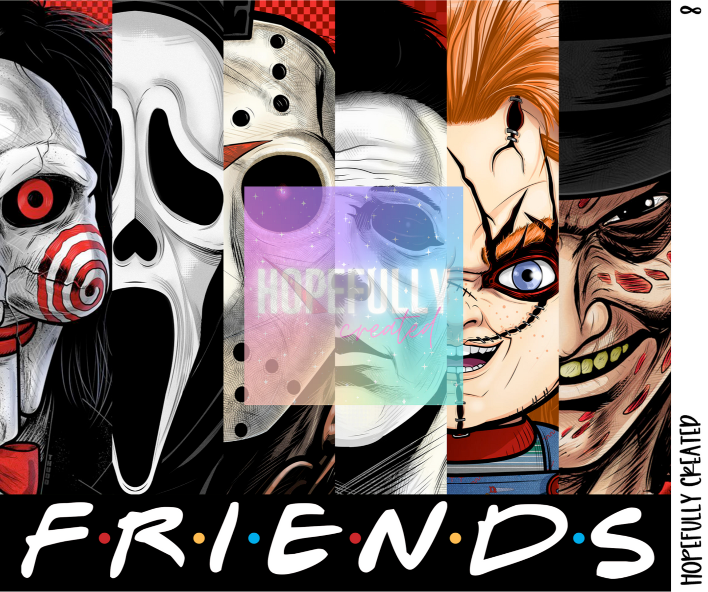 Horror Friends Tumbler Wrap -8