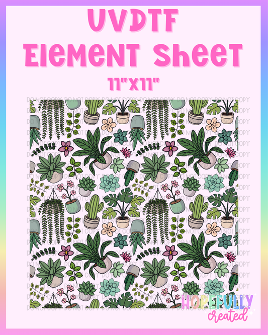 Plants UVDTF Element Sheet