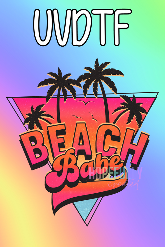 Beach Babe UVDTF Decal