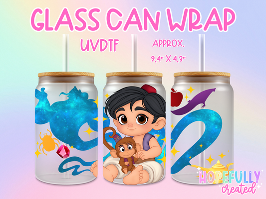 Aladdin UVDTF Glass Can Wrap