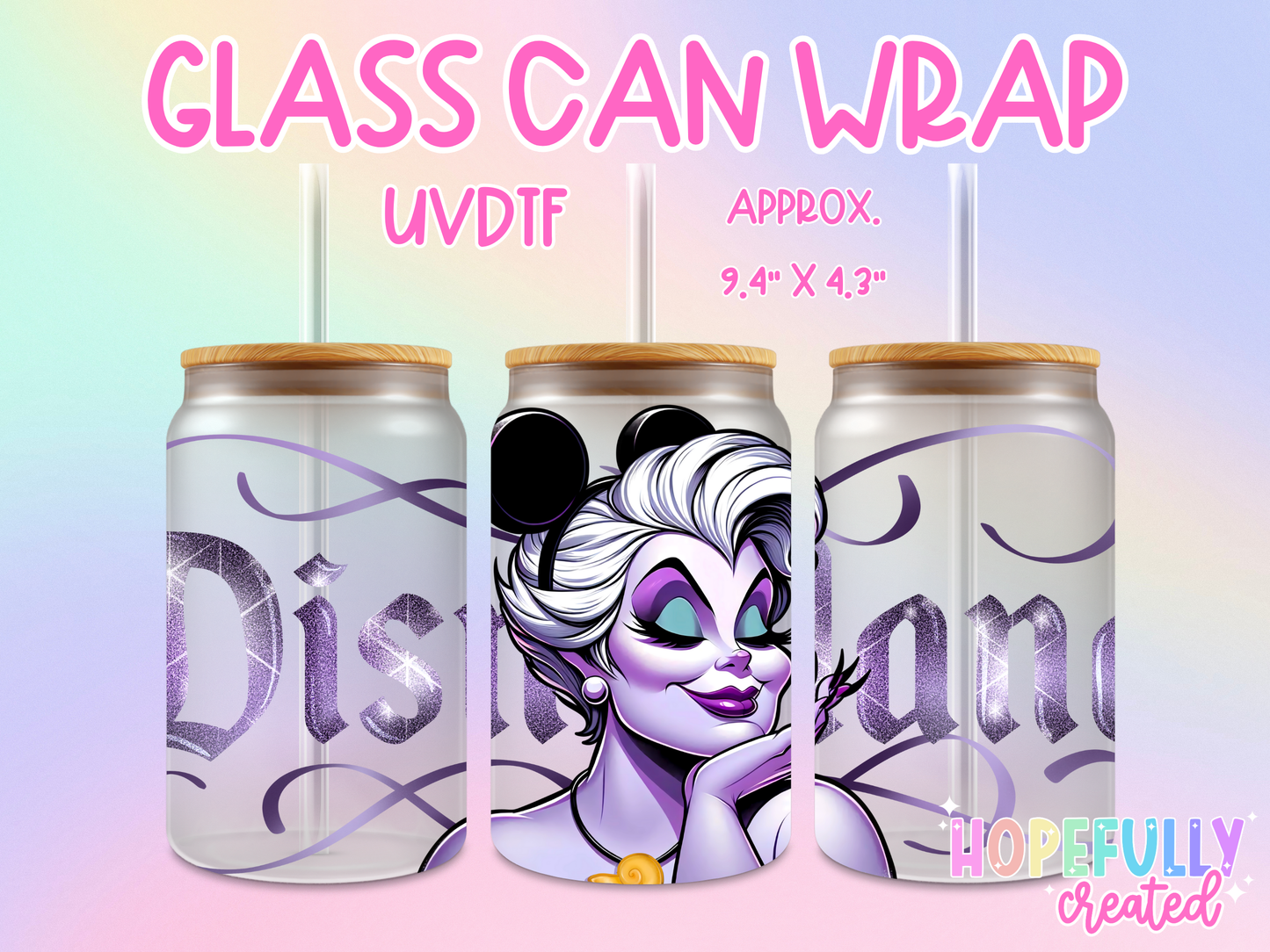 Ursula UVDTF Glass Can Wrap