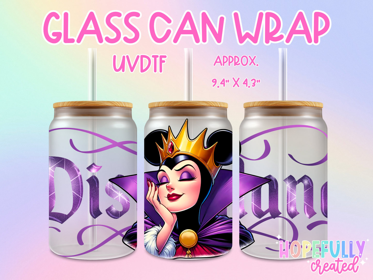 Evil Queen UVDTF Glass Can Wrap