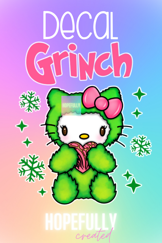 Christmas Grump Kitty Decal-62 VIP