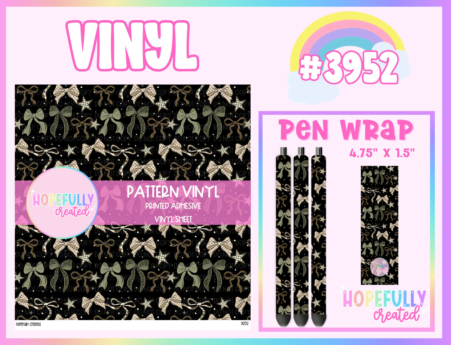 Bows Vinyl Collection - 3952