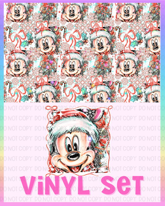 Christmas Mouse Vinyl Set