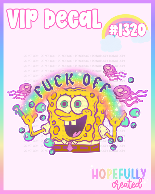 Sponge *Bad Words* Decal-1320 VIP