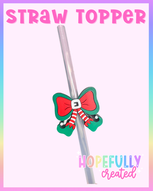 Elf Bow Straw Topper