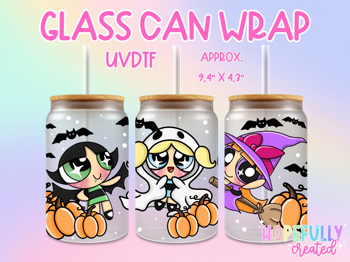 PPG Halloween UVDTF Glass Can Wrap