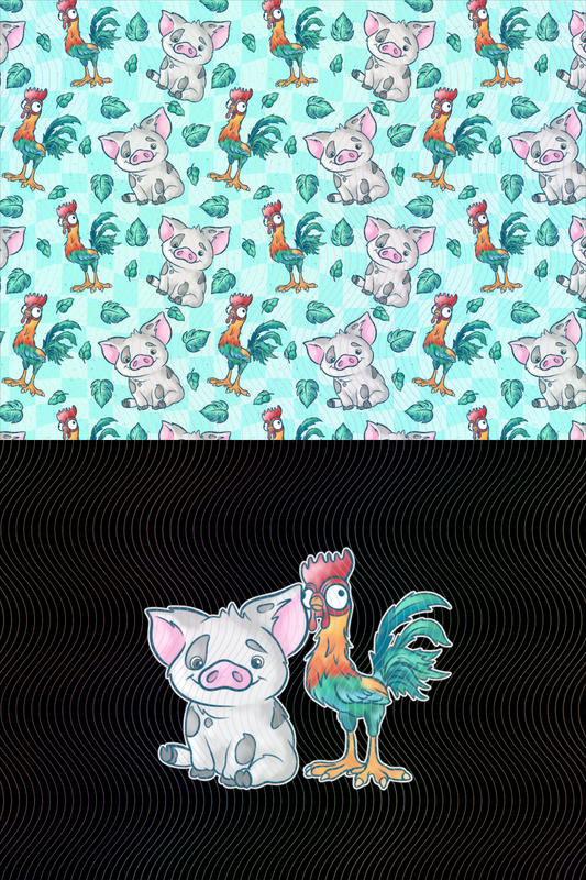 Pig and Chicken Vinyl Set