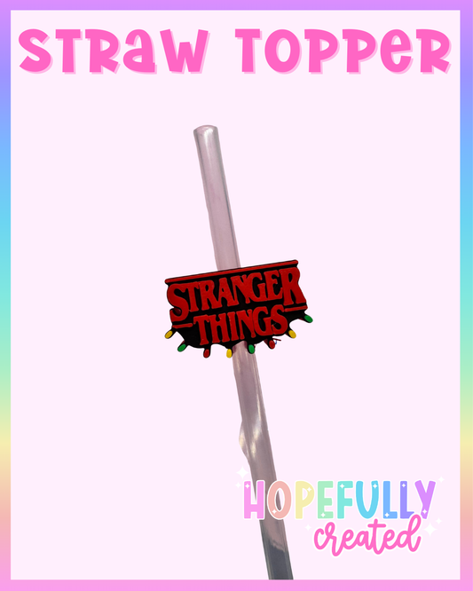 Stranger Straw Topper