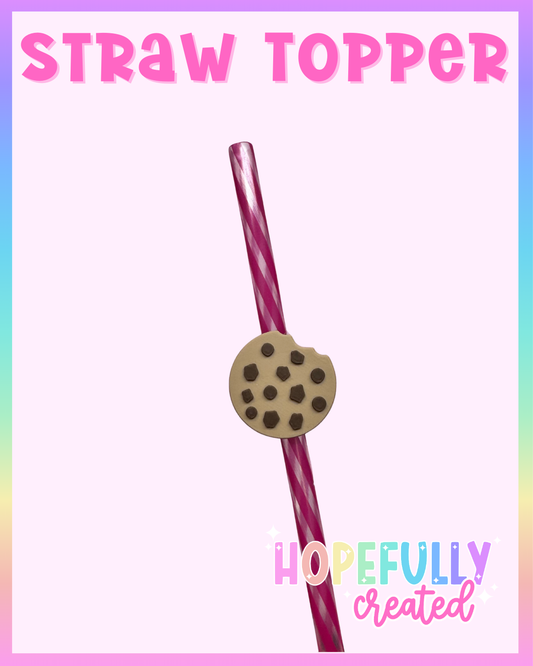 Chocolate Chip Cookie Straw Topper
