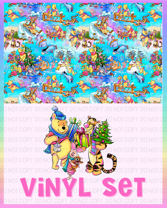 Christmas Bear Vinyl Set