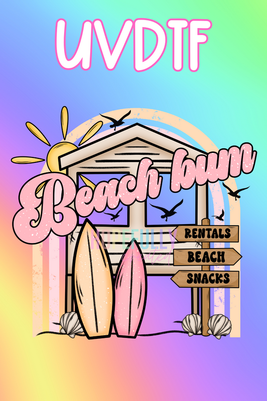 Beach Bum UVDTF Decal