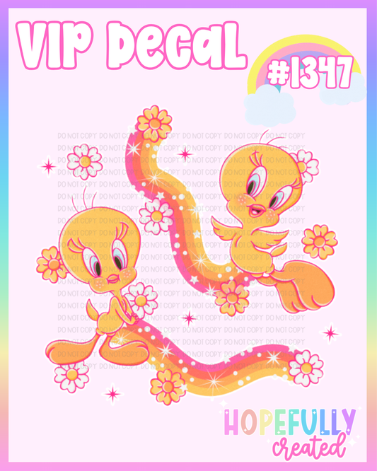 Yellow Bird Decal-1347 VIP