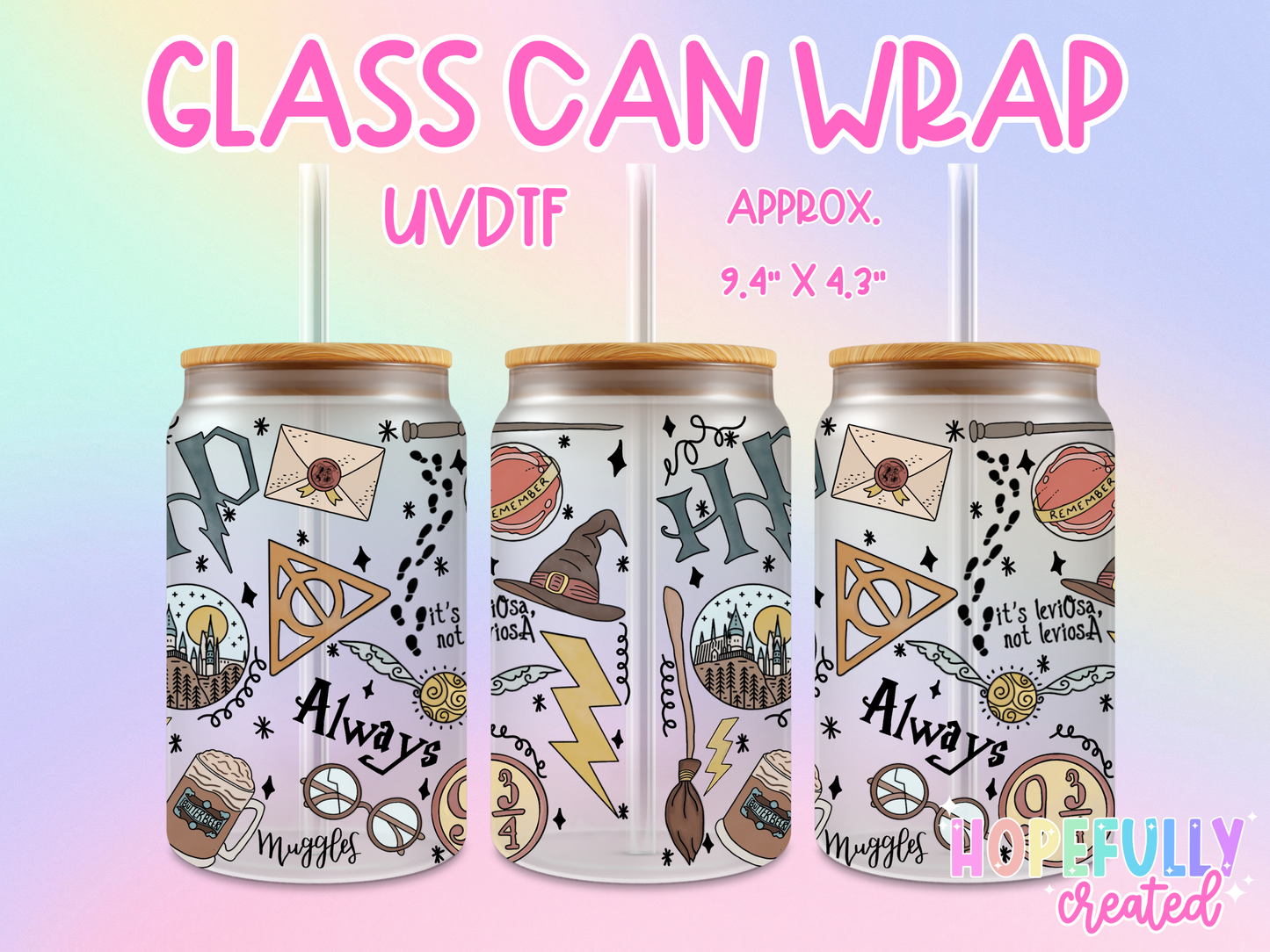 HP UVDTF Glass Can Wrap