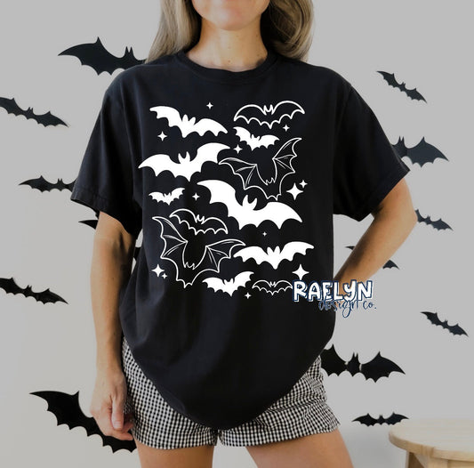 WHITE BATS TEE