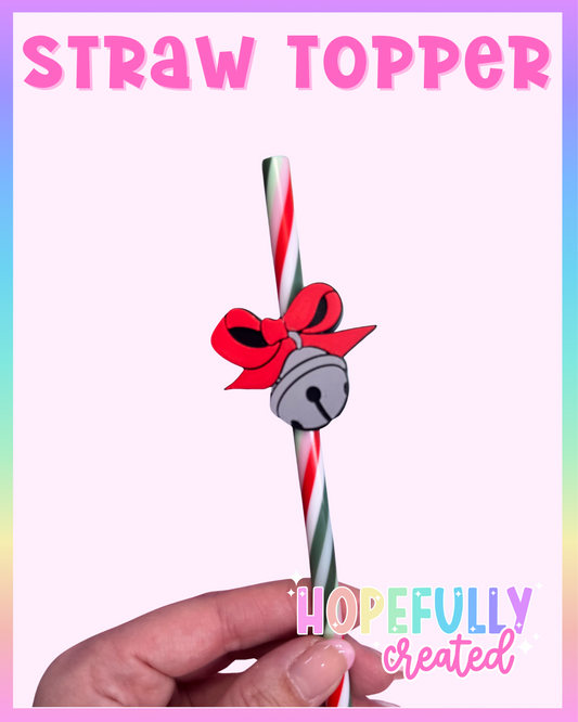 Believe Bell Straw Topper