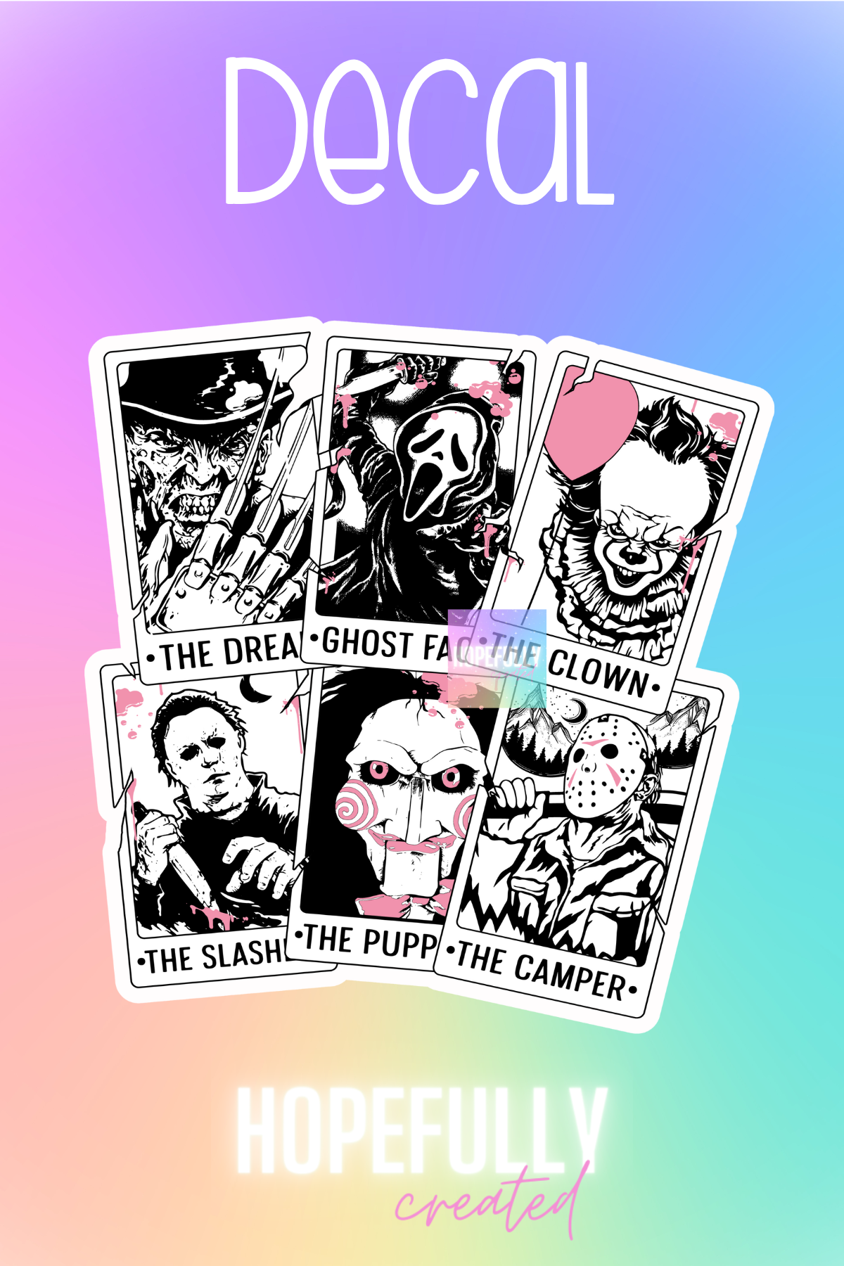Horror Cards Decal-2