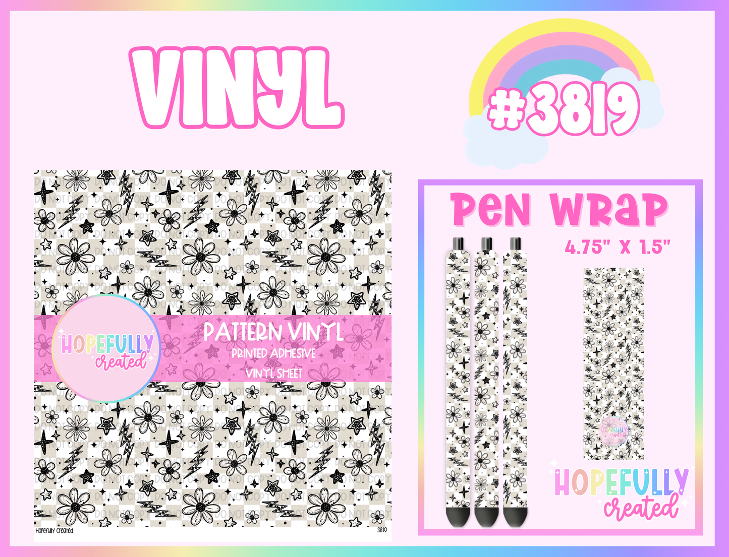Floral Vinyl Collection - 3819
