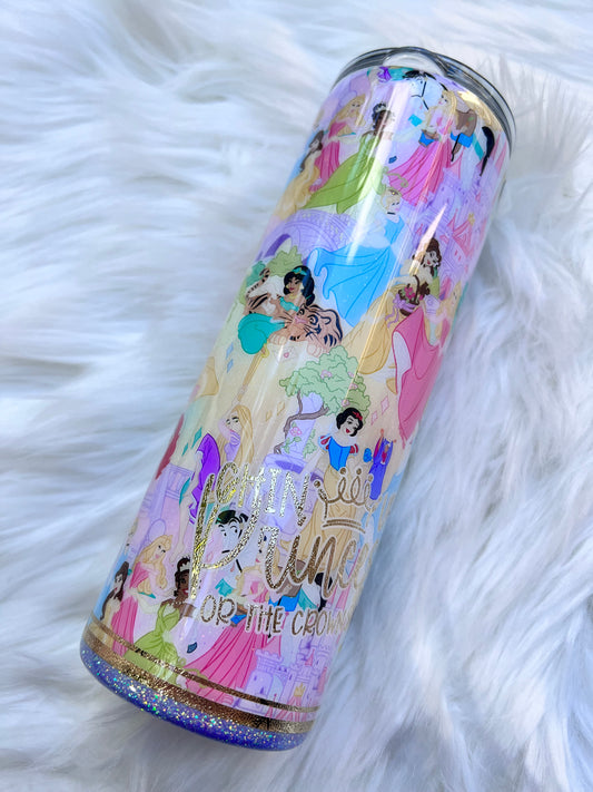 Chin Up Princess 20 oz Skinny Tumbler