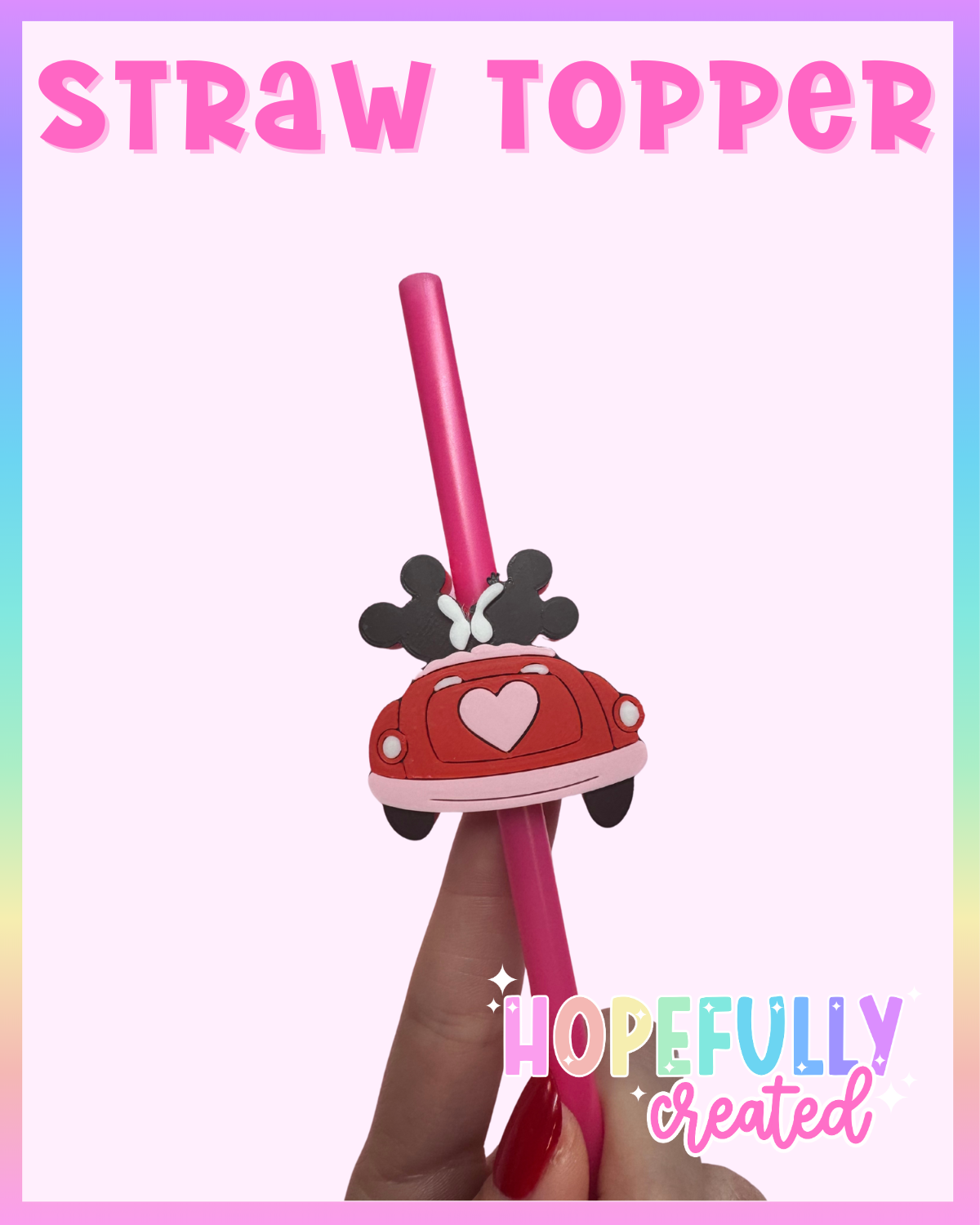 Mouse Buggie Straw Topper