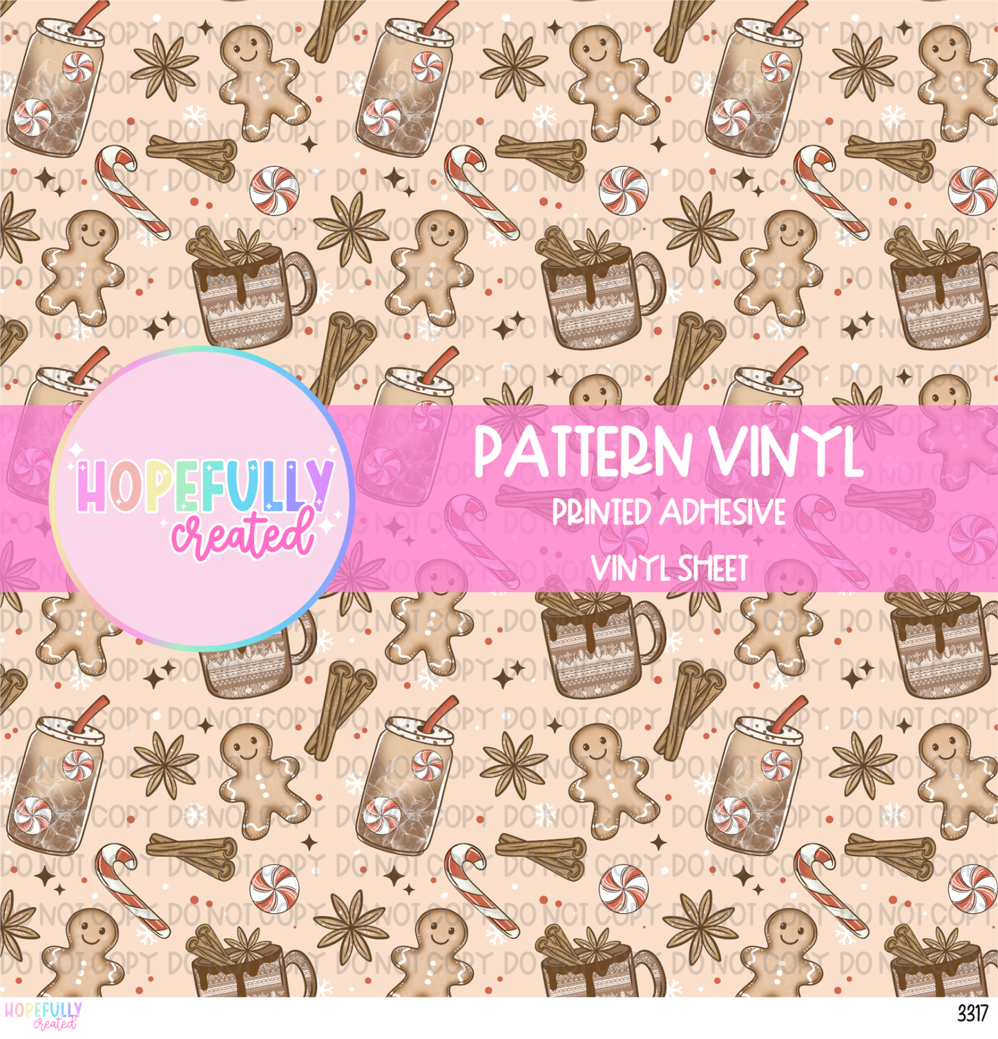 Christmas Gingerbread Vinyl Collection - 3317