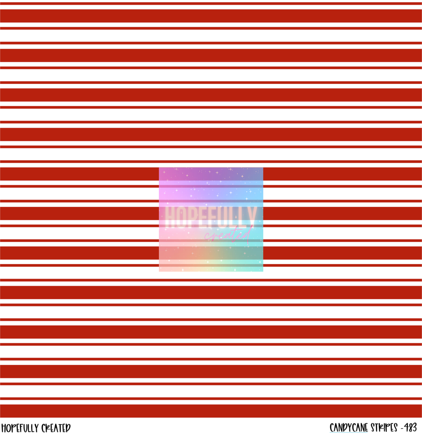 Candy Cane Stripes 12x12 - 483