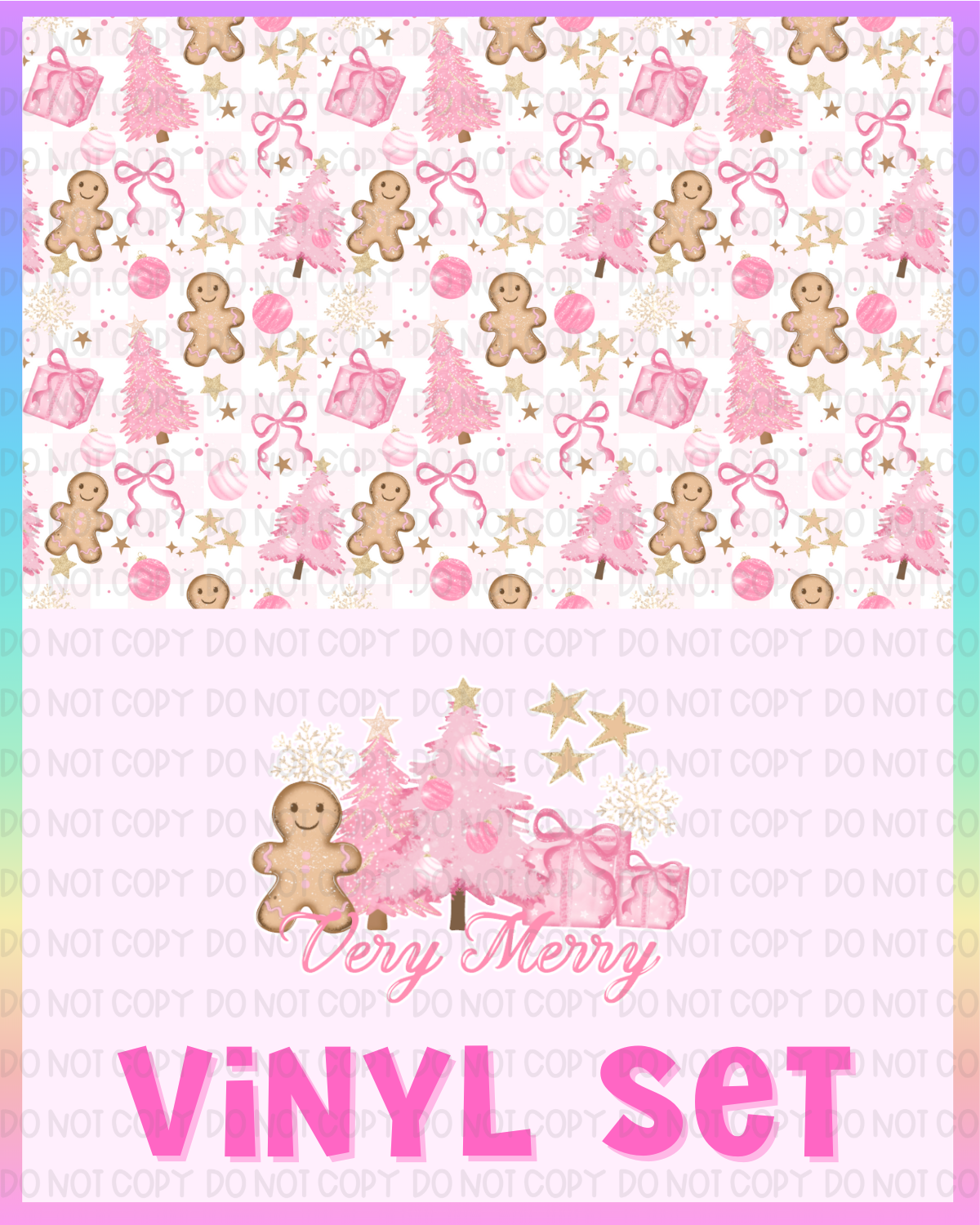 Gingerbread Pink Vinyl Set