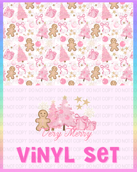 Gingerbread Pink Vinyl Set