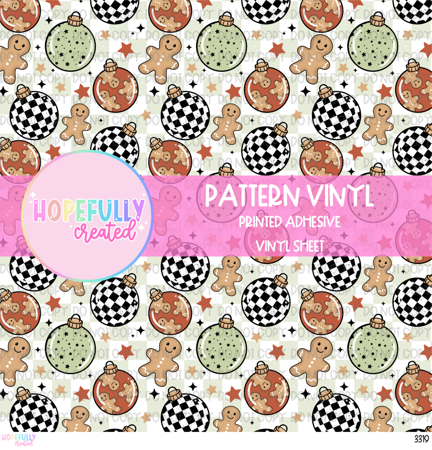 Gingerbread Ornaments Vinyl Collection - 3319