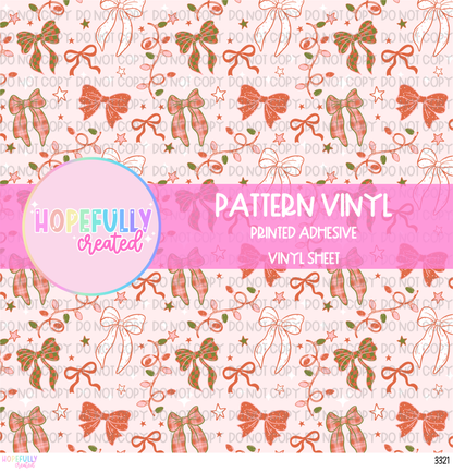 Christmas Bows Vinyl Collection - 3321