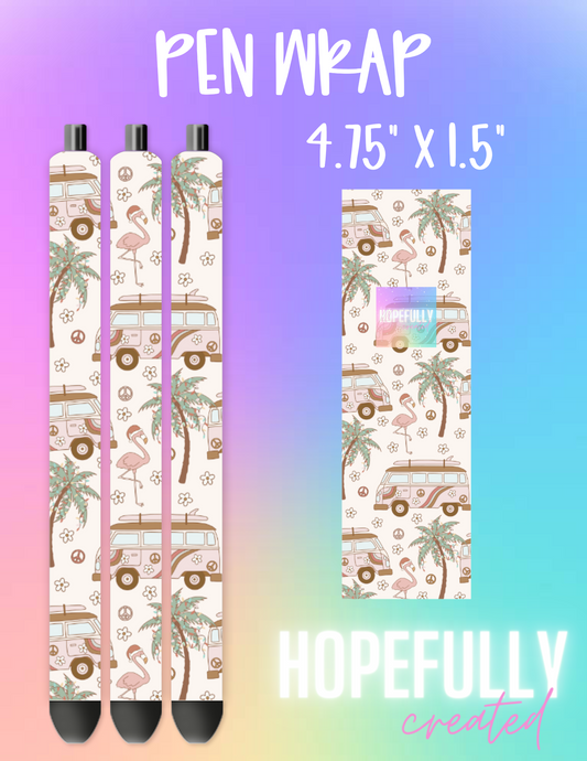 Tropical Christmas Pen Wrap-589