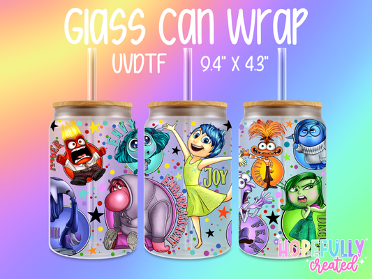 Emotions Glass Can Wrap