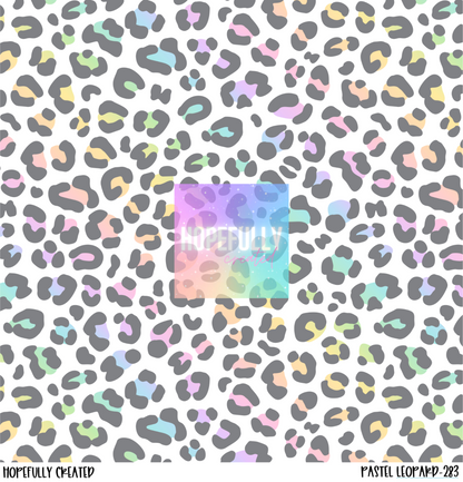 Pastel Leopard Vinyl Collection- 283