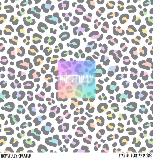 Pastel Leopard Vinyl Collection- 283
