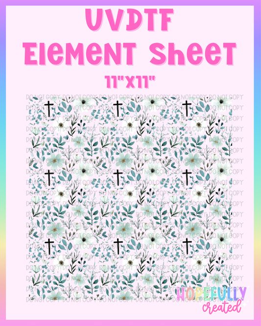 Floral Faith UVDTF Element Sheet