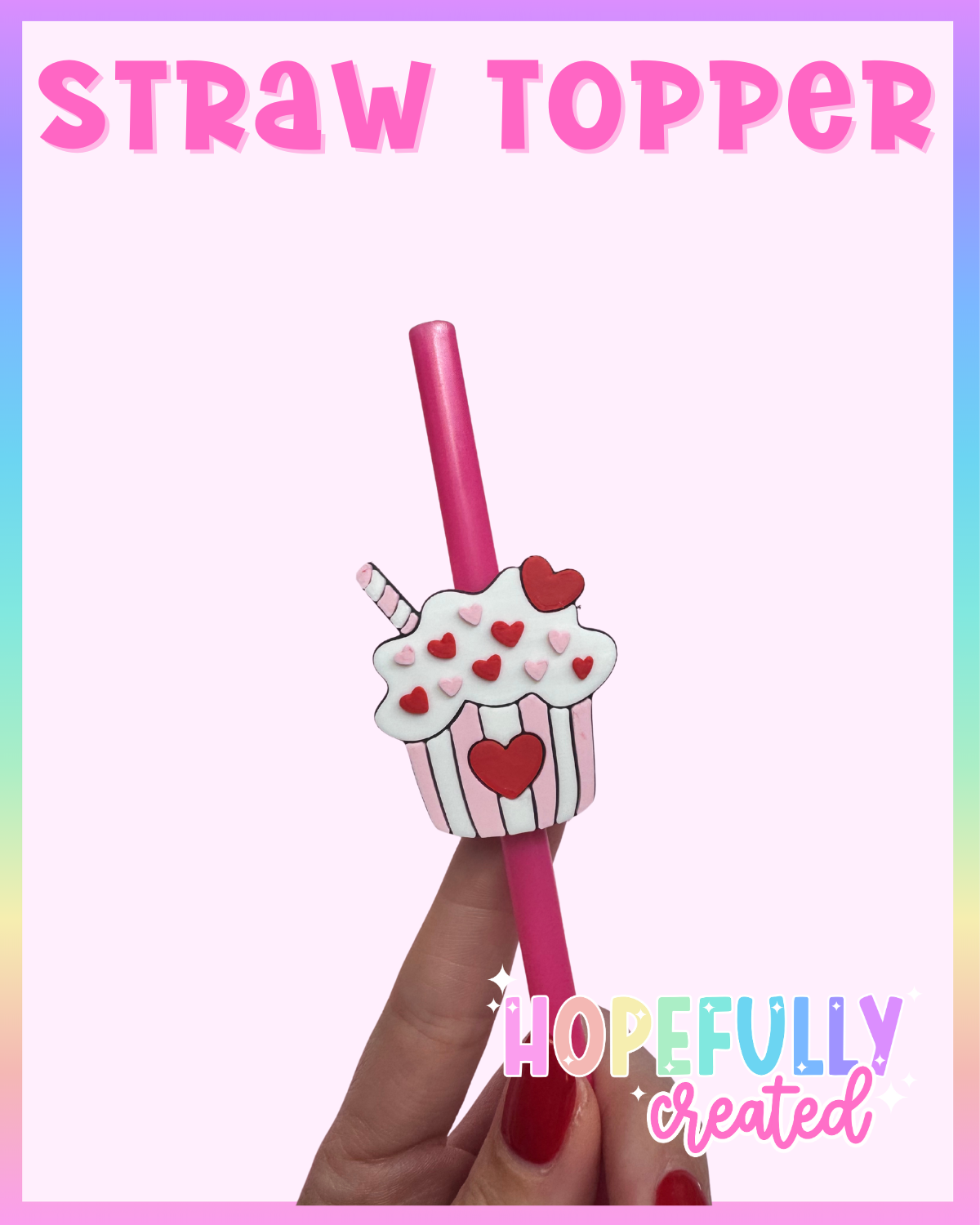 Cupcake Straw Topper