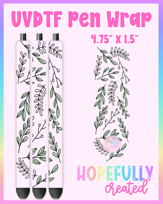Leaf UVDTF Pen Wrap