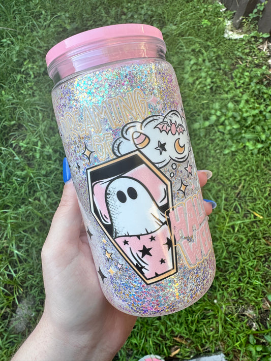 Dreaming of Halloween SnowGlobe Tumbler