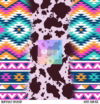 Aztec Cow Vinyl Collection- 166