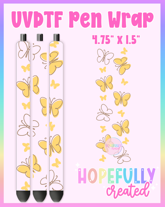 Butterfly UVDTF Pen Wrap