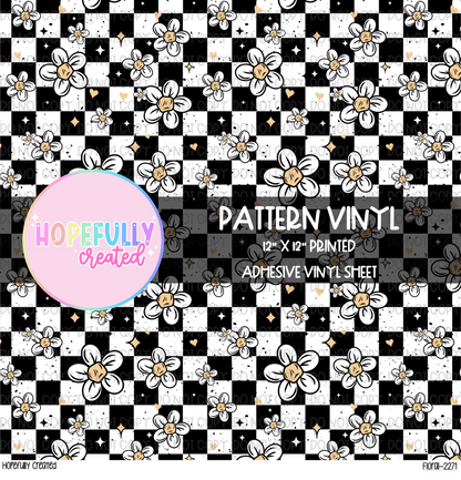 Floral Checker Vinyl Collection - 2271