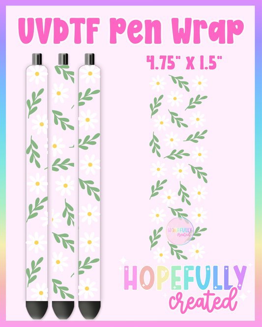 Flower UVDTF Pen Wrap