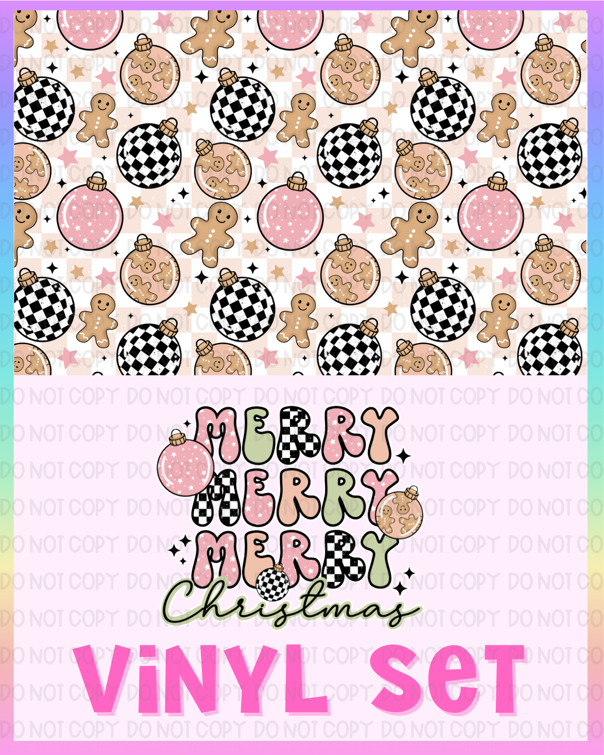 Merry Gingerbread Vinyl Set
