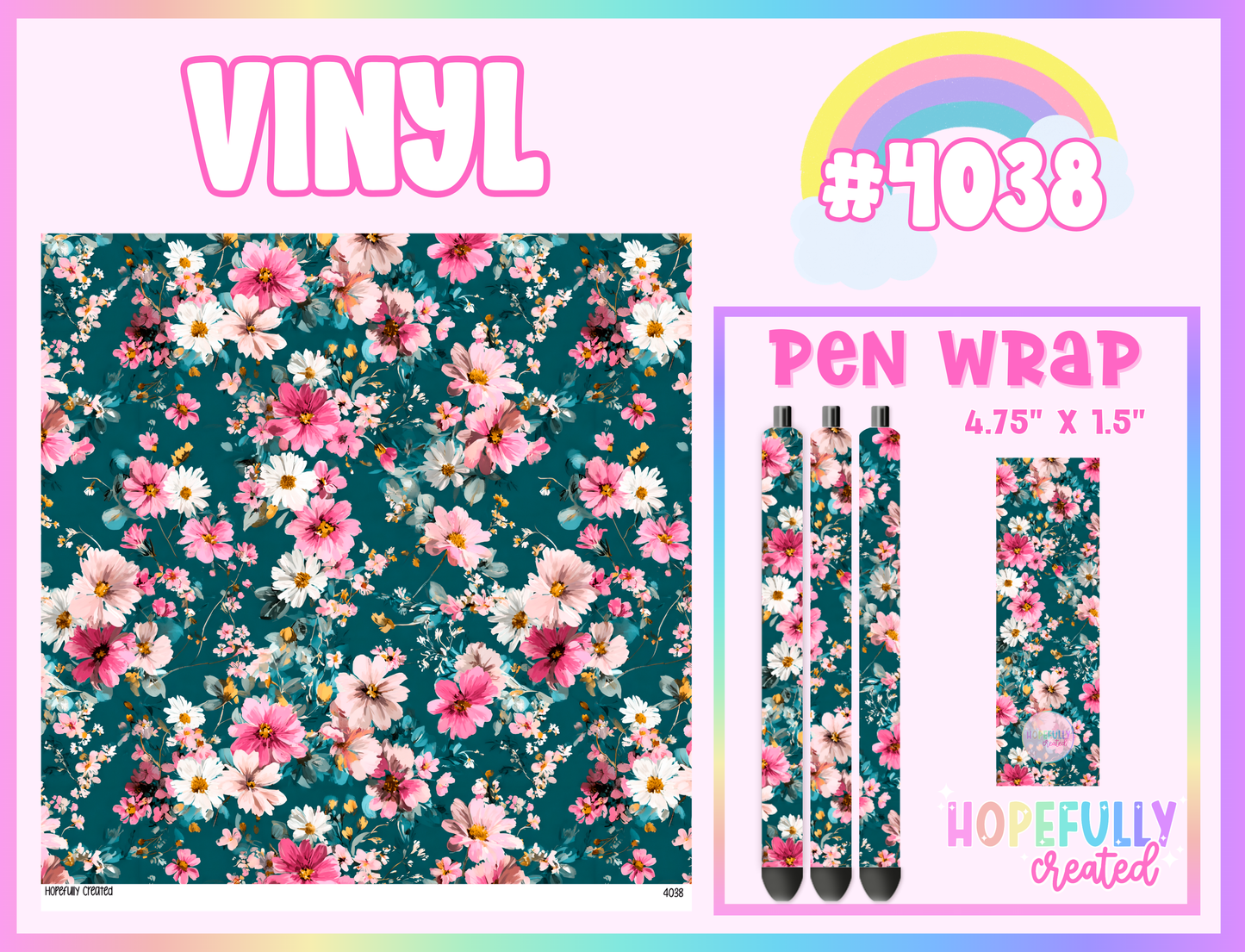 Floral Vinyl Collection - 4038