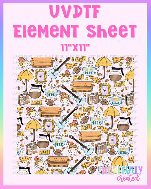 Friends UVDTF Element Sheet