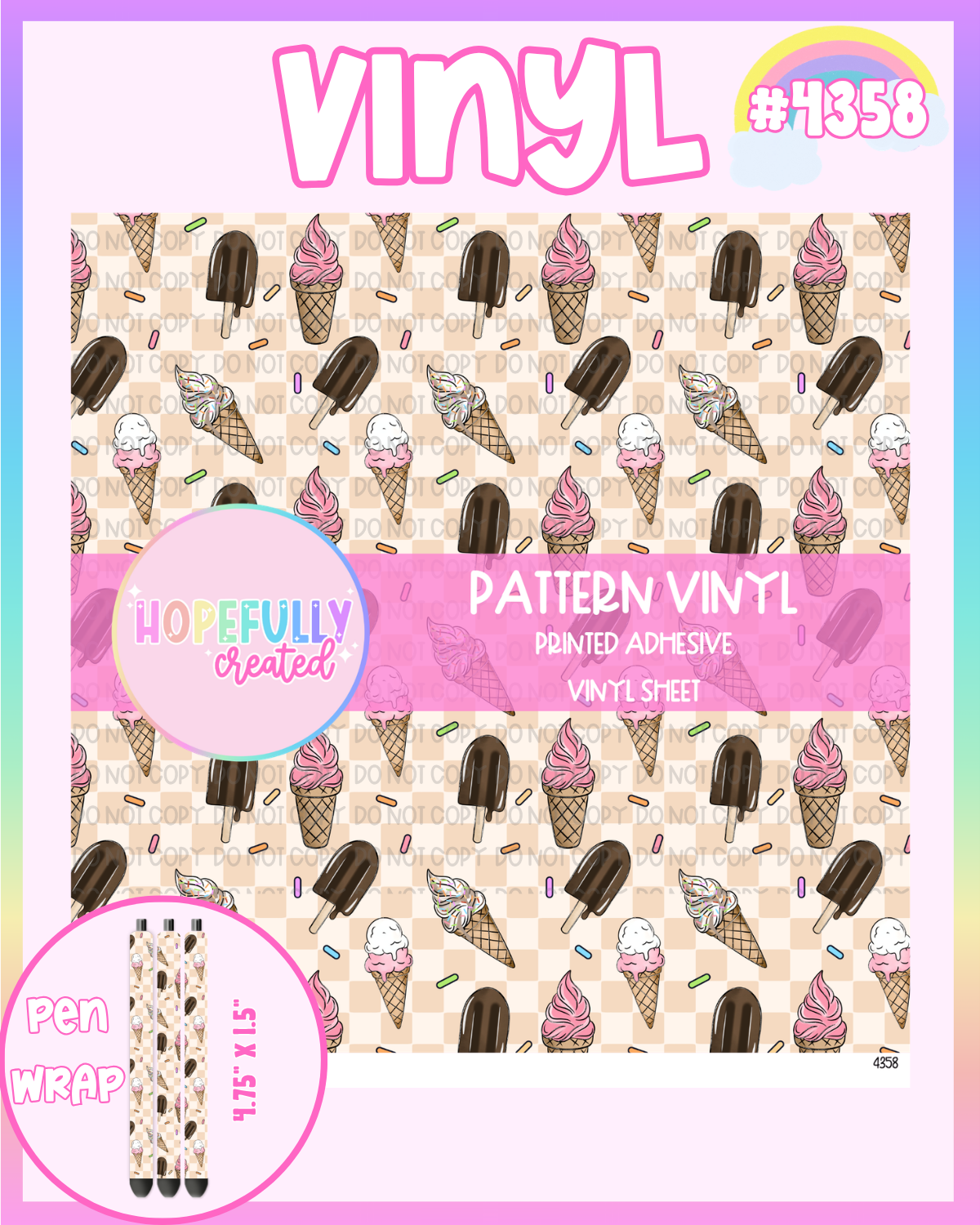 Ice Cream Vinyl Collection - 4358