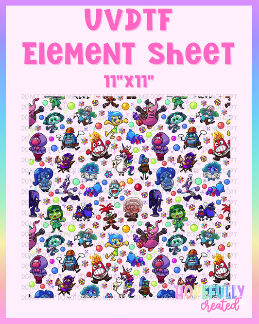 Emotions UVDTF Element Sheet