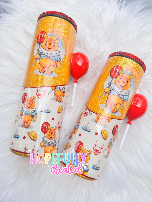 Clown Bear Tumbler (Made to Order)