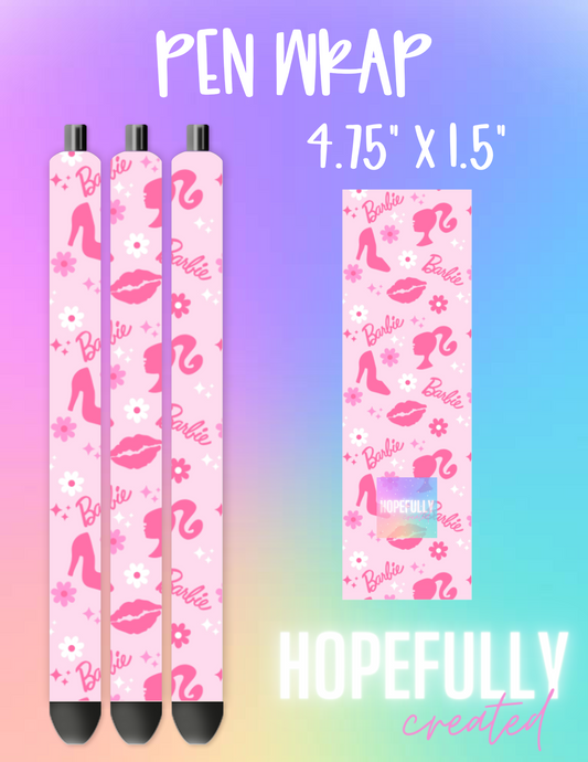 Pink Barbara Pen Wrap-354 VIP